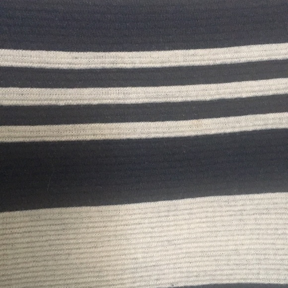 Striped textured dress in Navy-cream - Picture 5 of 6